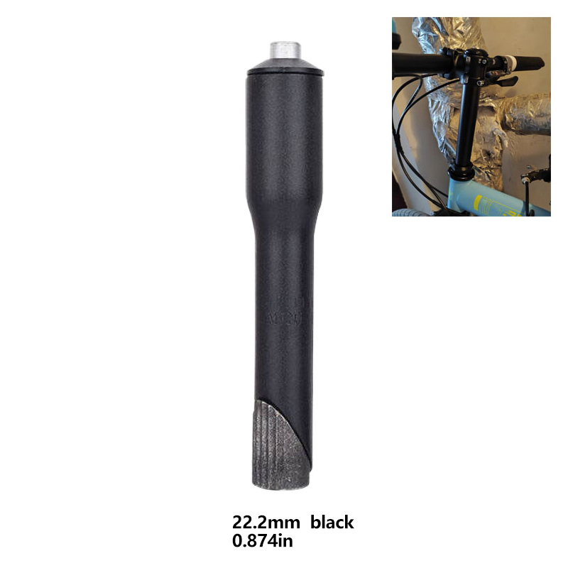 Stem Extender Tube - 22.2mmアルミ合金自転車ステムライザーエクステンダー、1 1/8インチスレッドレスステアラーチューブアダプター（ロードマウンテンバイクフォーク用）