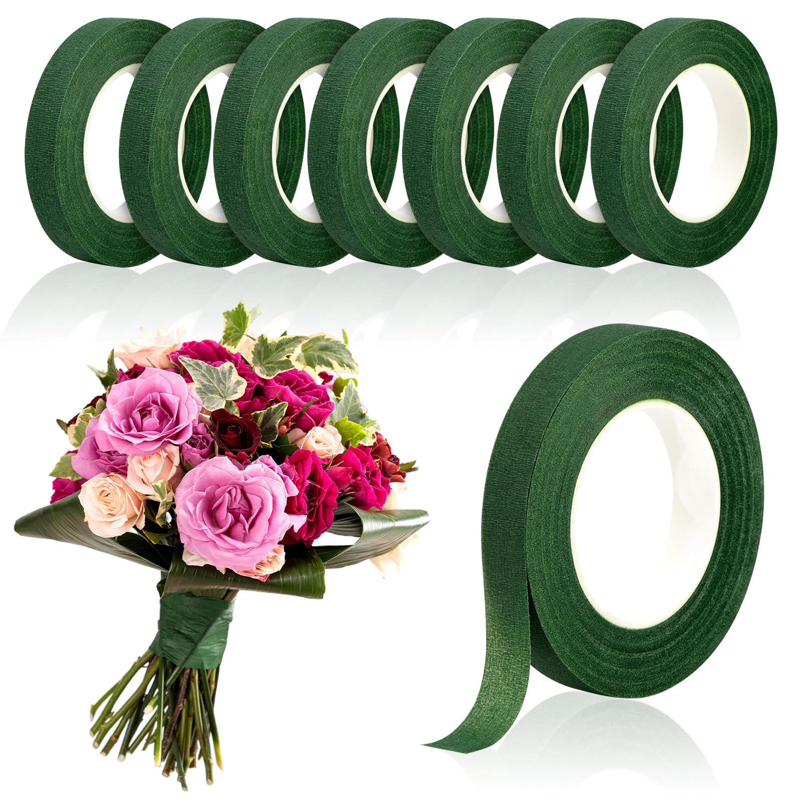 20 ヤードグリーンブーケ花柄テープ自己粘着包装紙テープ花屋 - Florist Supply Paper のレビューと価格