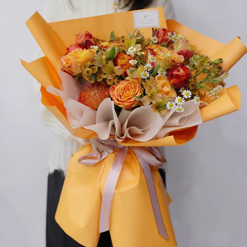 砂の花の包装紙、防水の花束材料、花屋の供給、ヤヤウ砂紙、韓国 - Florist Supply Paper のレビューと価格