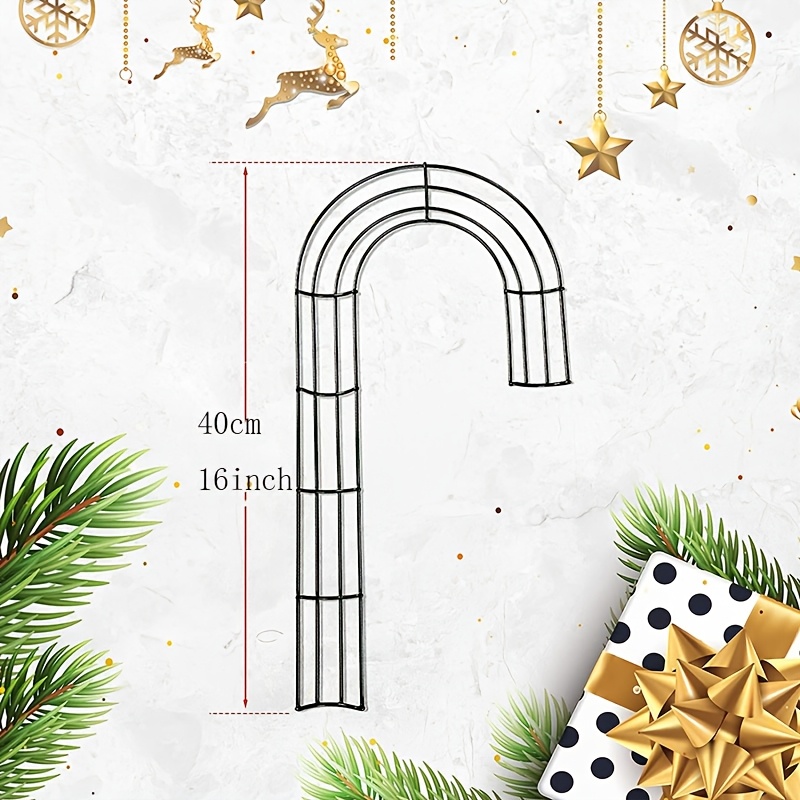クリスマス用J字型金属ワイヤーリース台（1個、2個、4個入り - Wreath Form Wire のレビューと価格