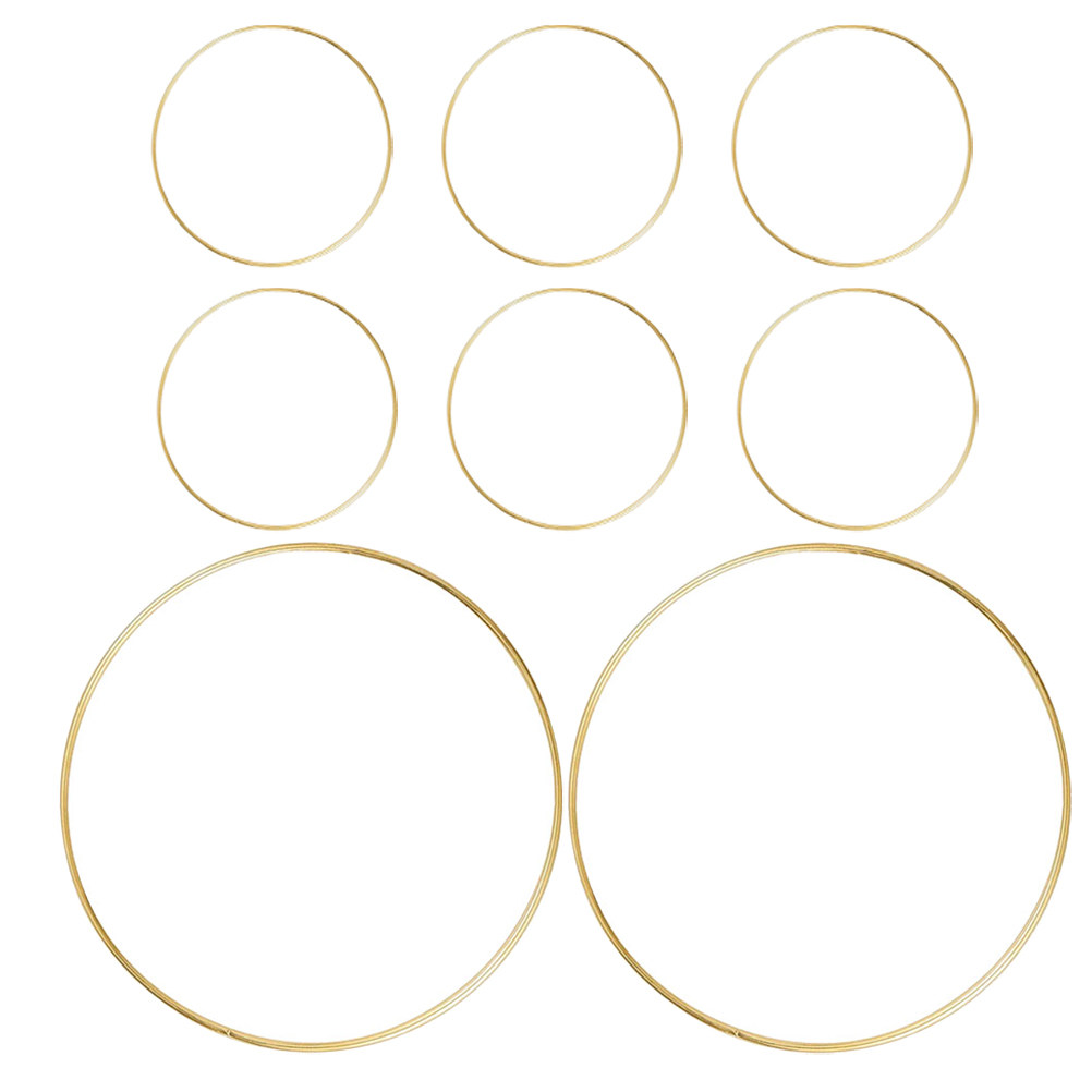 8個入り クラフトフープリング ワイヤーリースフォーム 金属 - Wreath Form Wire のレビューと価格
