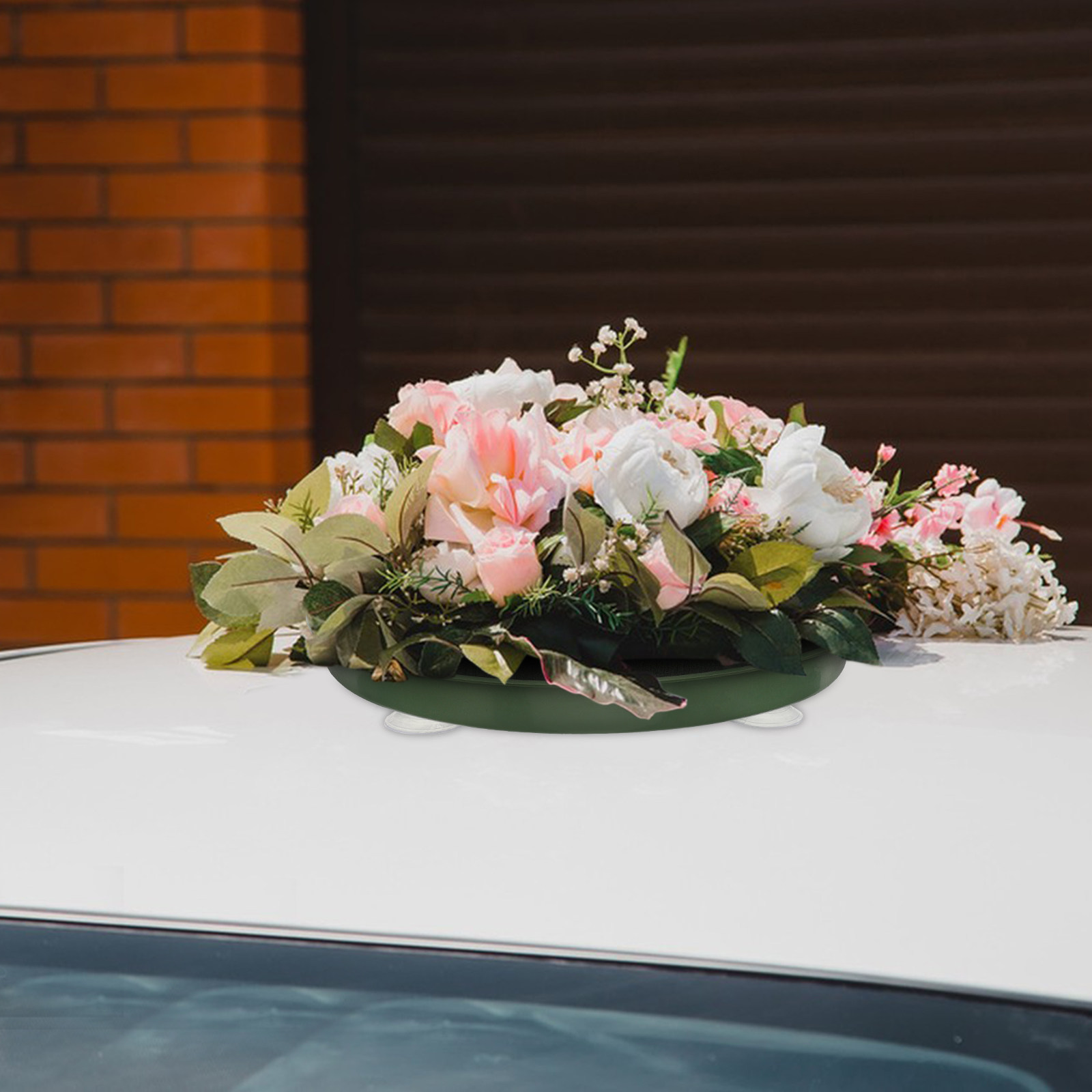 1セット、ウェディングカー用フラワーマッド、丸型フラワーフォ - Florist Flower Supply のレビューと価格