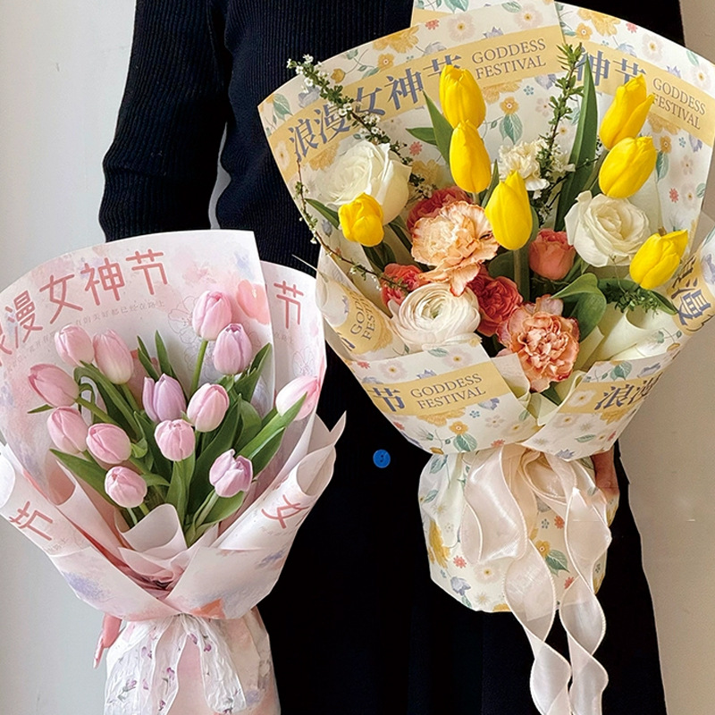 母の日の花ギフト包装紙花束花屋装飾材料女神の日花プレゼント包 - Florist Supply Paper のレビューと価格