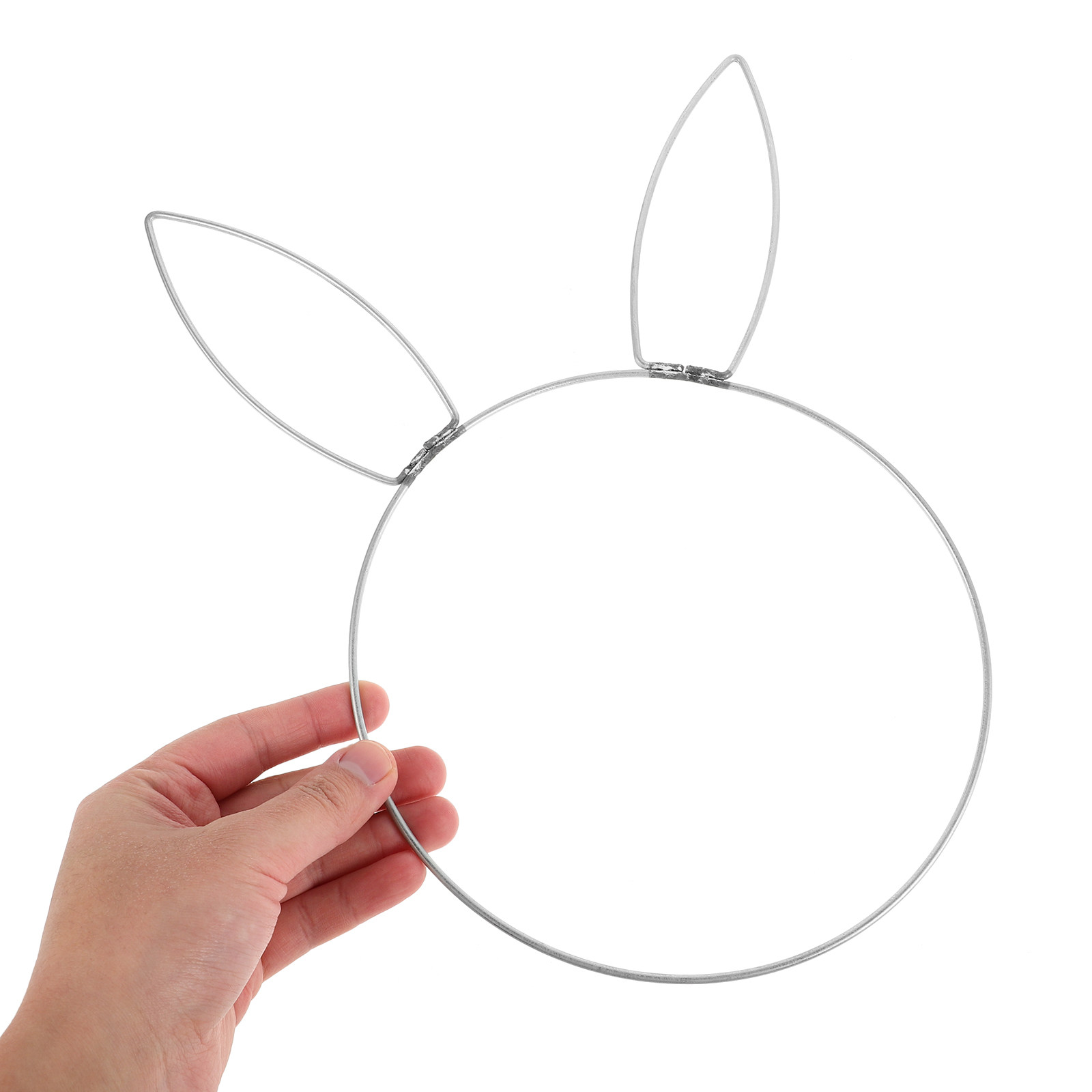 ウサギの頭の形をした鉄製のリング、金属製のワイヤーで作られた - Wreath Form Wire のレビューと価格