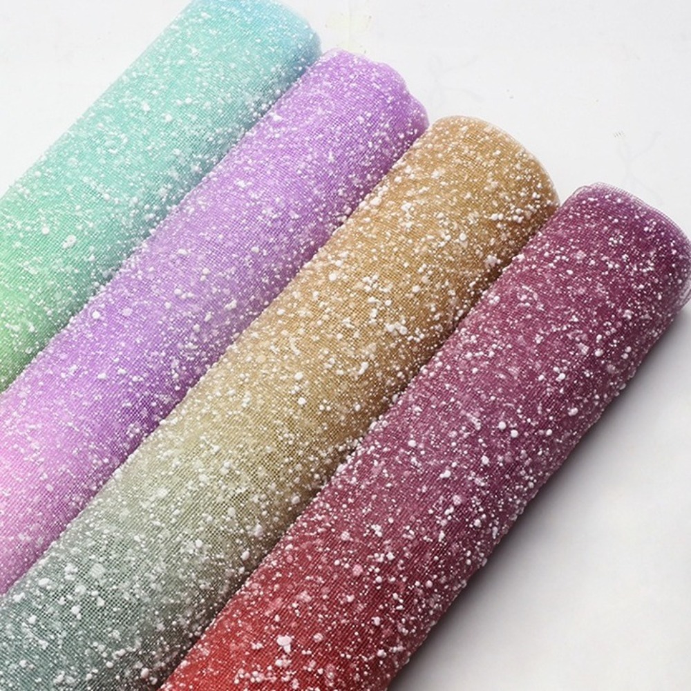 グラデーションスノードットヤーンメッシュペーパー不規則メッシ - Florist Supply Paper のレビューと価格