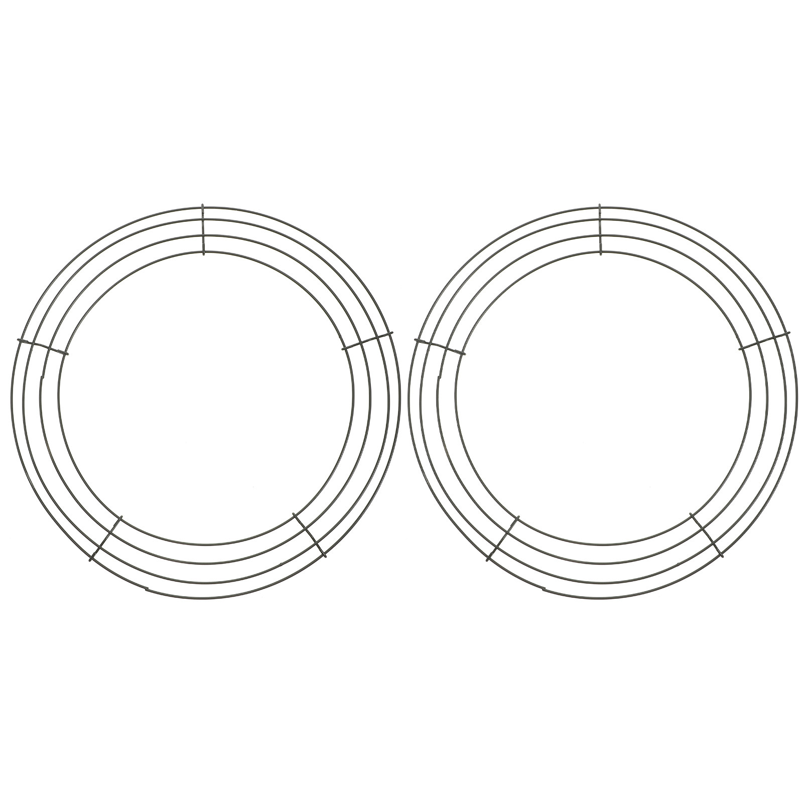 2個入り金属製リースフレーム、頑丈な鉄製円形、DIYマクラメ - Wreath Form Wire のレビューと価格