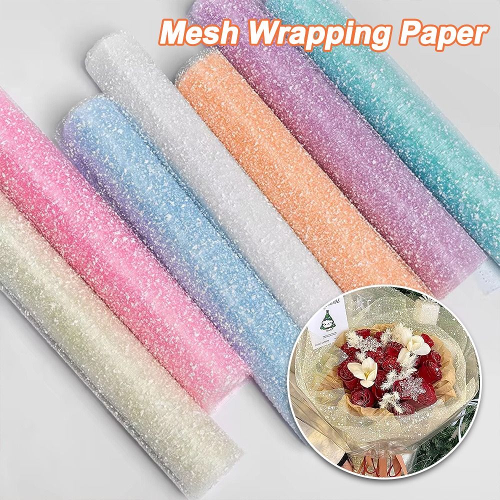 スノーフレーク柄の生花用包装紙、幅50cm、DIYブーケ用、 - Florist Supply Paper のレビューと価格