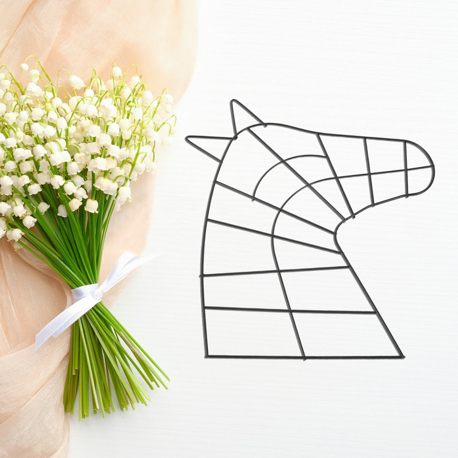屋外・屋内ガーデンデコレーション用、2個入りの金属製花輪型フ - Wreath Form Wire のレビューと価格