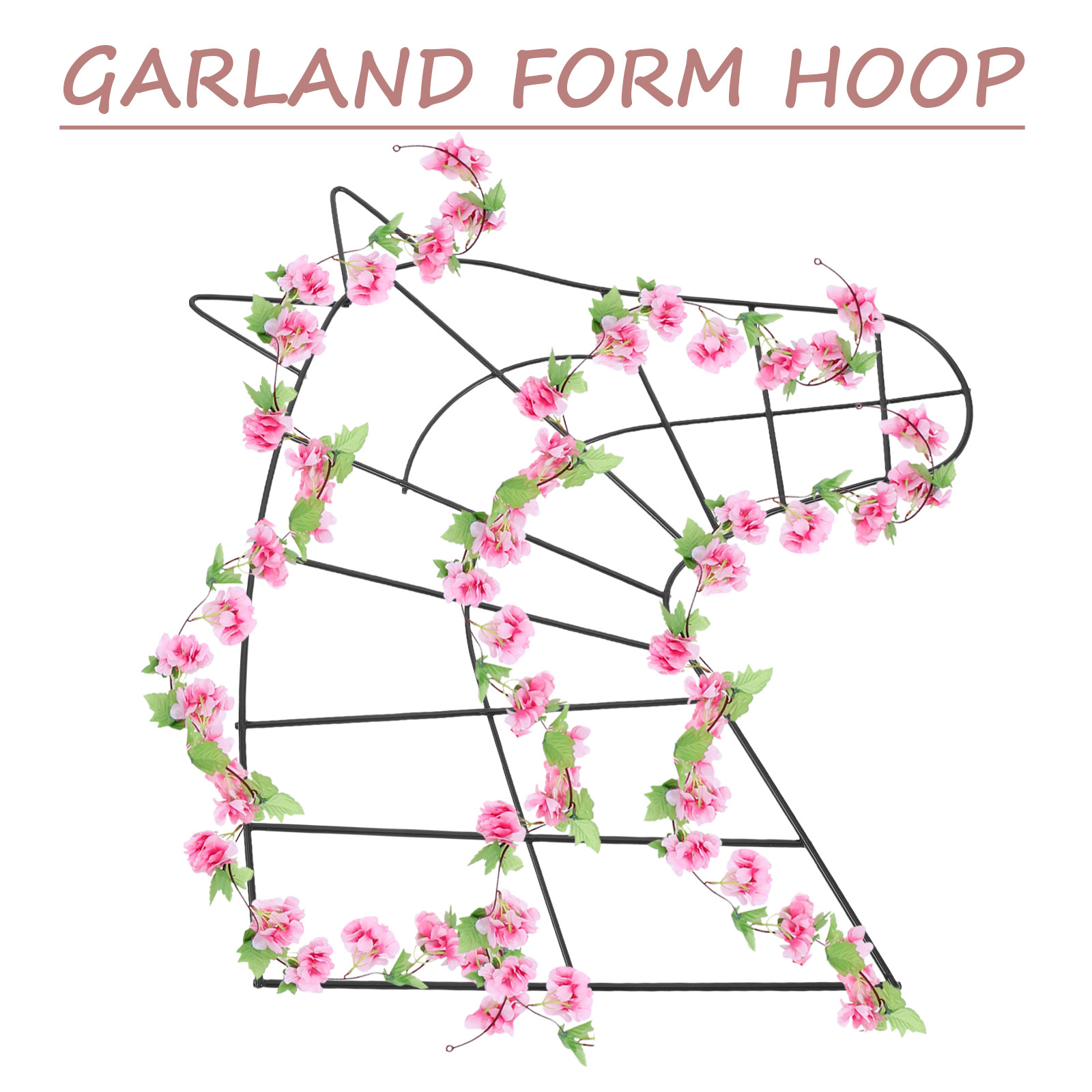 屋外・屋内ガーデンデコレーション用、2個入りの金属製花輪型フ - Wreath Form Wire のレビューと価格